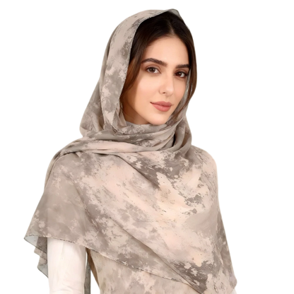 Wholesale Luxury Watercolor Abstract Printed Hijab Scarf Pack