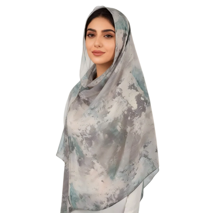 Wholesale Luxury Watercolor Abstract Printed Hijab Scarf Pack