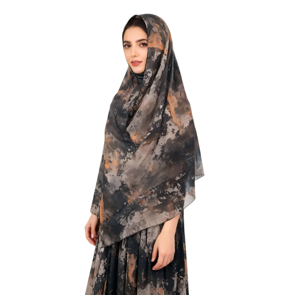 Wholesale Luxury Watercolor Abstract Printed Hijab Scarf Pack