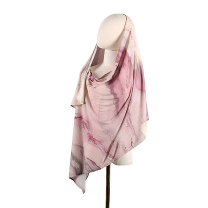 Wholesale Marble Print Hijab Scarf Collection Large Square Silk Feel Shawls