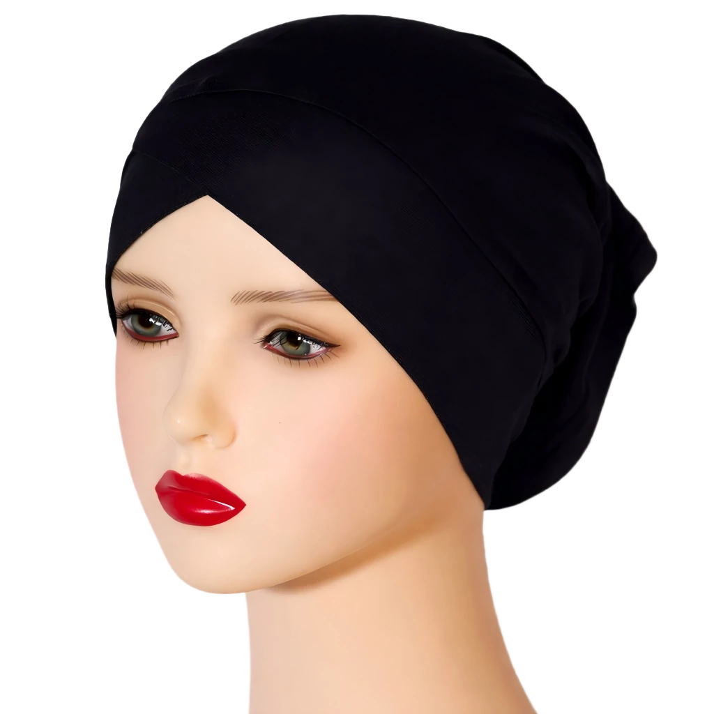 Wholesale Modest Fashion Breathable Criss Cross Hijab Underscarf Tube Style
