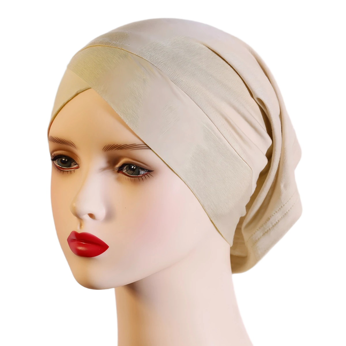Wholesale Modest Fashion Breathable Criss Cross Hijab Underscarf Tube Style