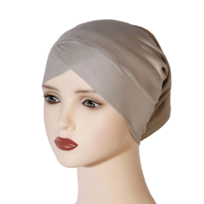 Wholesale Modest Fashion Breathable Criss Cross Hijab Underscarf Tube Style