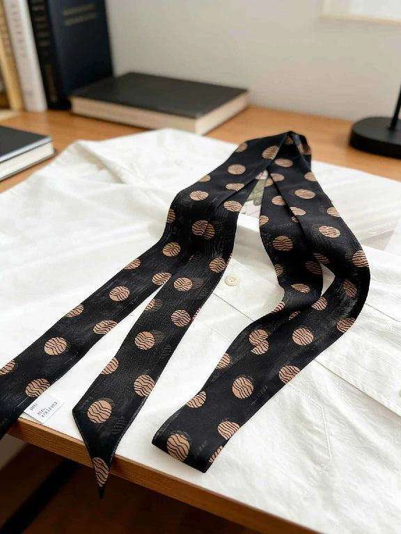 Wholesale Multi functional Skinny Scarf Hair Tie Bag Wrap Chic Neck Ribbon