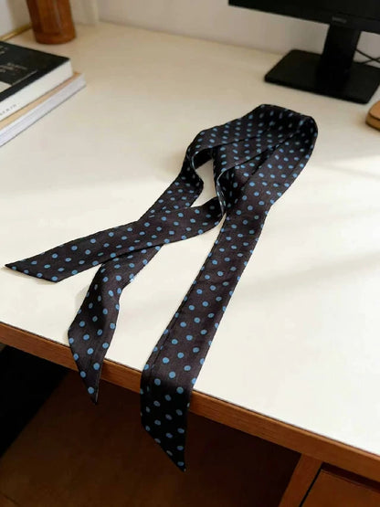 Wholesale Multi functional Skinny Scarf Hair Tie Bag Wrap Chic Neck Ribbon