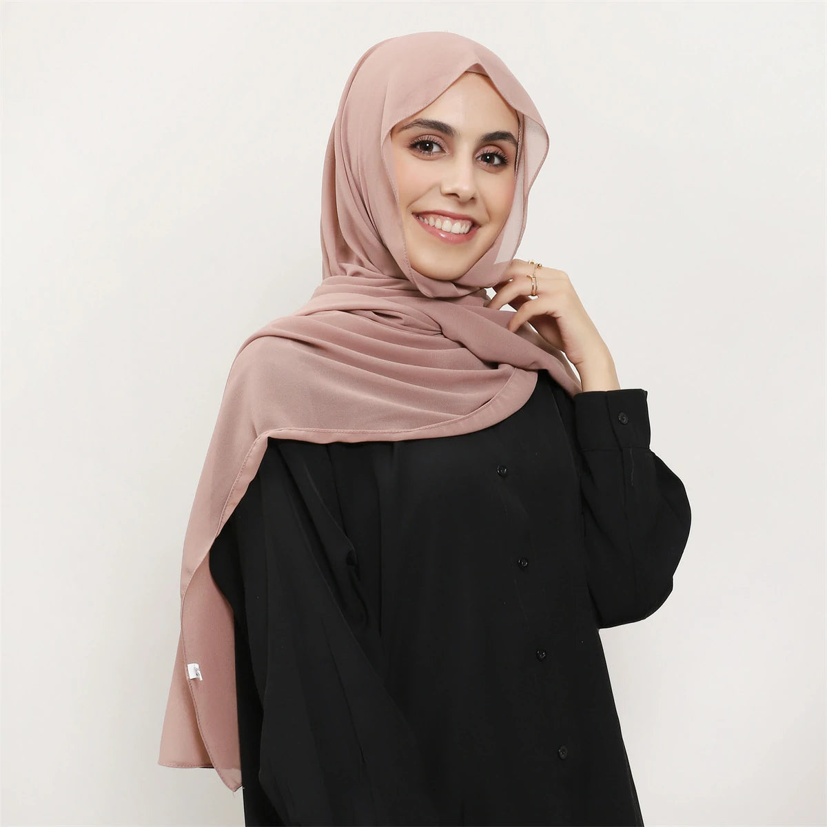 pink Chiffon Hijab scarf