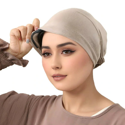 Wholesale Non Slip Hijab Inner Cap with Silicone Grip Adjustable Tie Back Underscarf