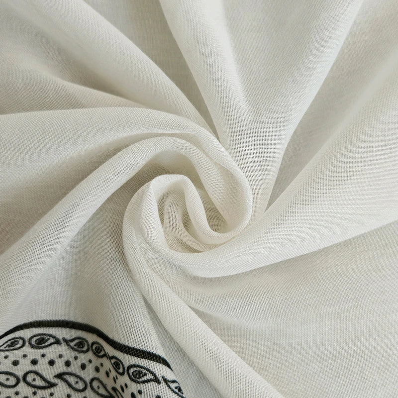 Wholesale Paisley Border Print Large Square Scarf Boho Chic Shawl Wrap for Boutiques