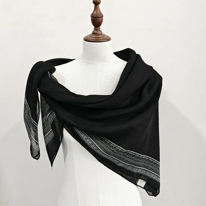 Wholesale Paisley Border Print Large Square Scarf Boho Chic Shawl Wrap for Boutiques