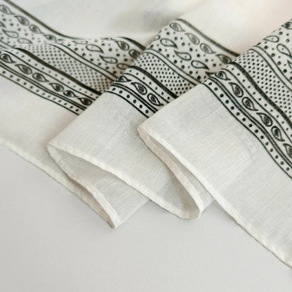 Wholesale Paisley Border Print Large Square Scarf Boho Chic Shawl Wrap for Boutiques