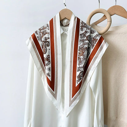 Red Cashew Flower Scarf