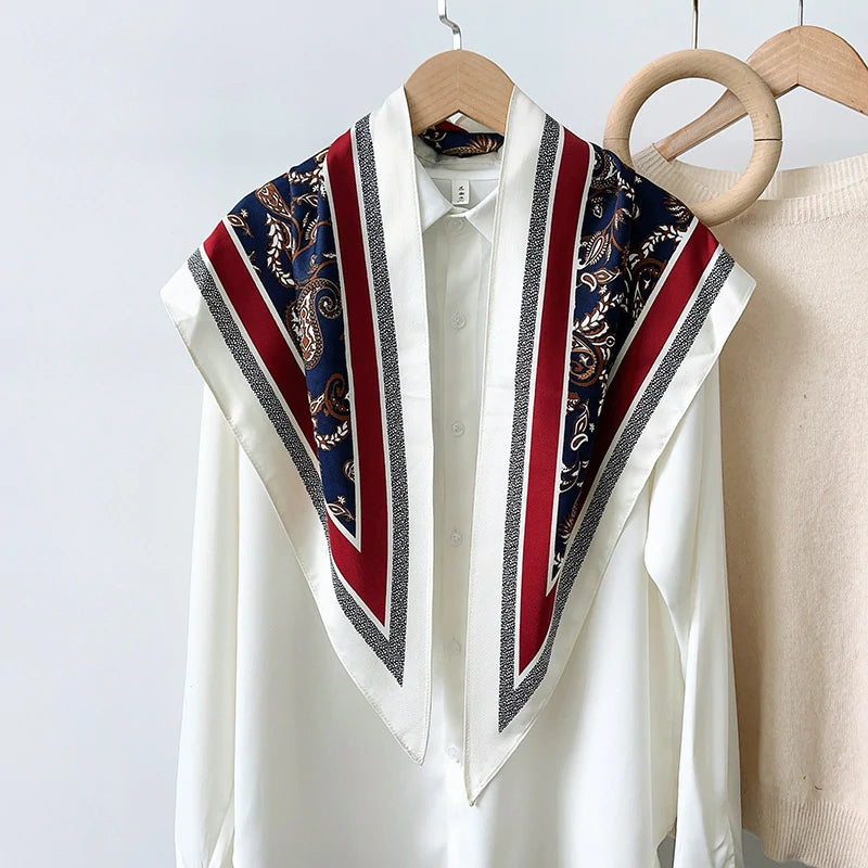 Red Cashew Flower Scarf