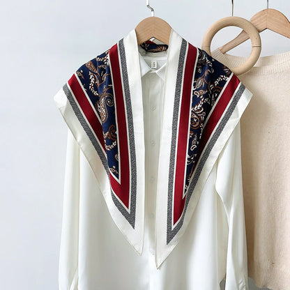 Red Cashew Flower Scarf