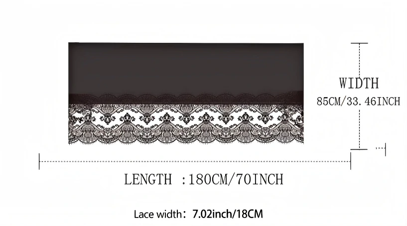 Wholesale Premium Chiffon Hijab Cloud Dancer Wide Floral Lace Trim Elegant Lace Edge Scarf