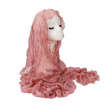 Wholesale Premium Ruffle Edge Pleated Hijab Lightweight Crinkle Textured Scarf