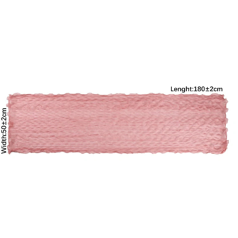 Wholesale Premium Ruffle Edge Pleated Hijab Lightweight Crinkle Textured Scarf