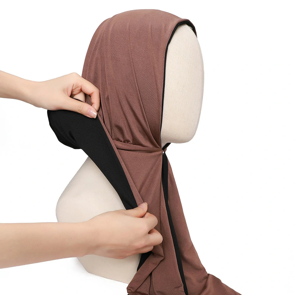 Wholesale Reversible Modal Hijab Undercap with Snaps