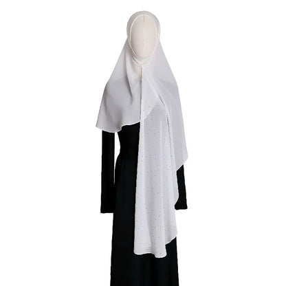 Wholesale Rhinestone Hijab Scarf Sparkly Long Muslim Head Wrap Shawl
