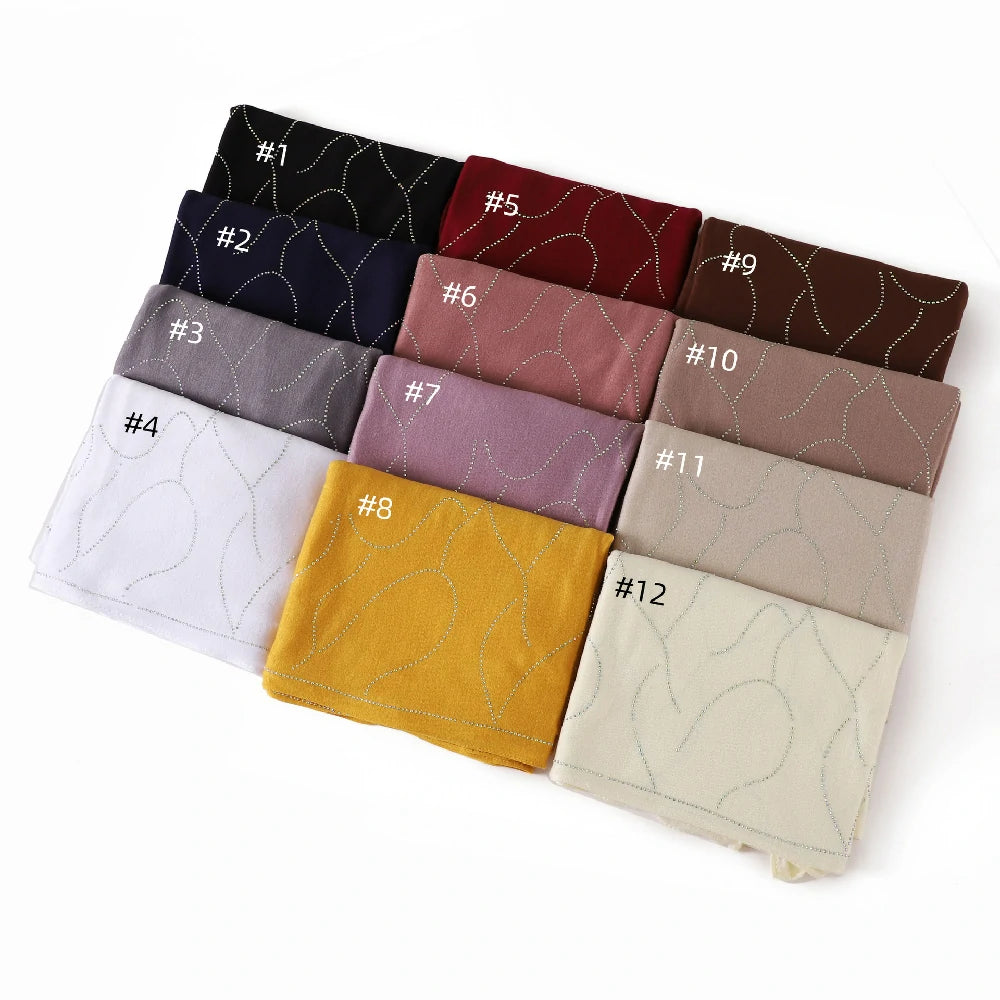 12colour Rhinestone Scarf
