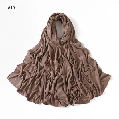 brown Rhinestone Scarf