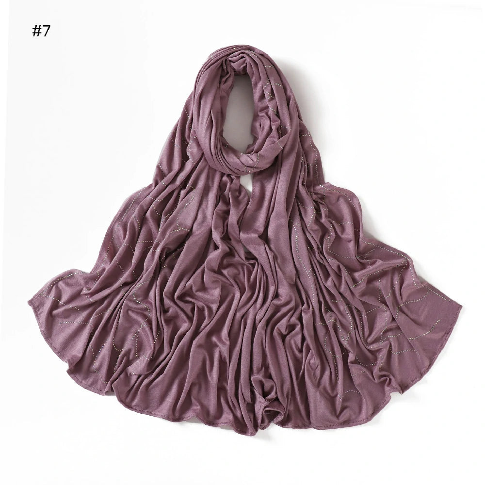 pink Rhinestone Scarf