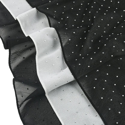 black Sequined Hijab Scarf