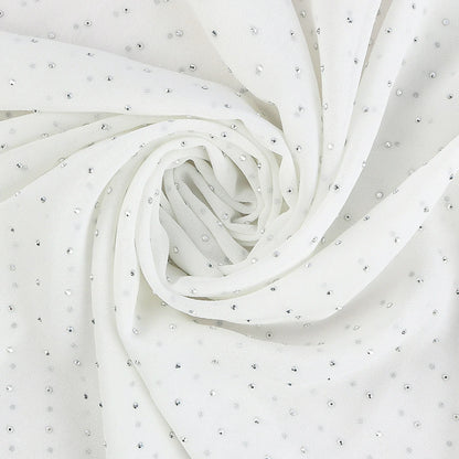 White Sequined Hijab Scarf