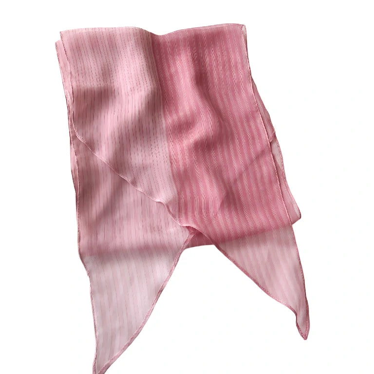 Wholesale Soft Breathable Striped Skinny Scarf Summer Lightweight Neckwear