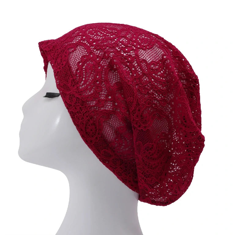 Wholesale Stretchy Lace Underscarf Hijab Bonnet Islamic Inner Cap for Women