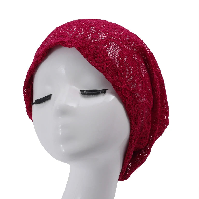 Wholesale Stretchy Lace Underscarf Hijab Bonnet Islamic Inner Cap for Women