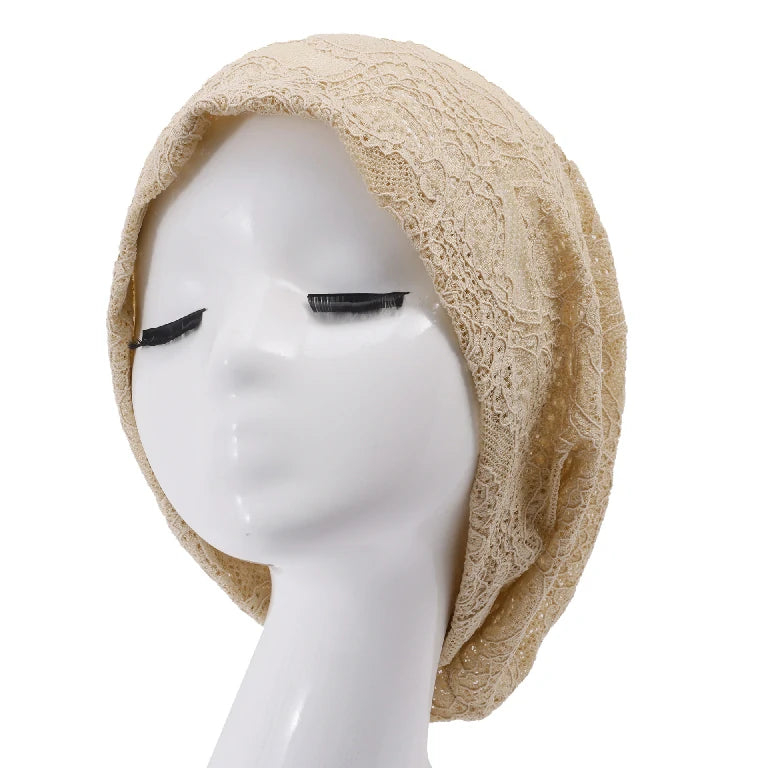 Wholesale Stretchy Lace Underscarf Hijab Bonnet Islamic Inner Cap for Women