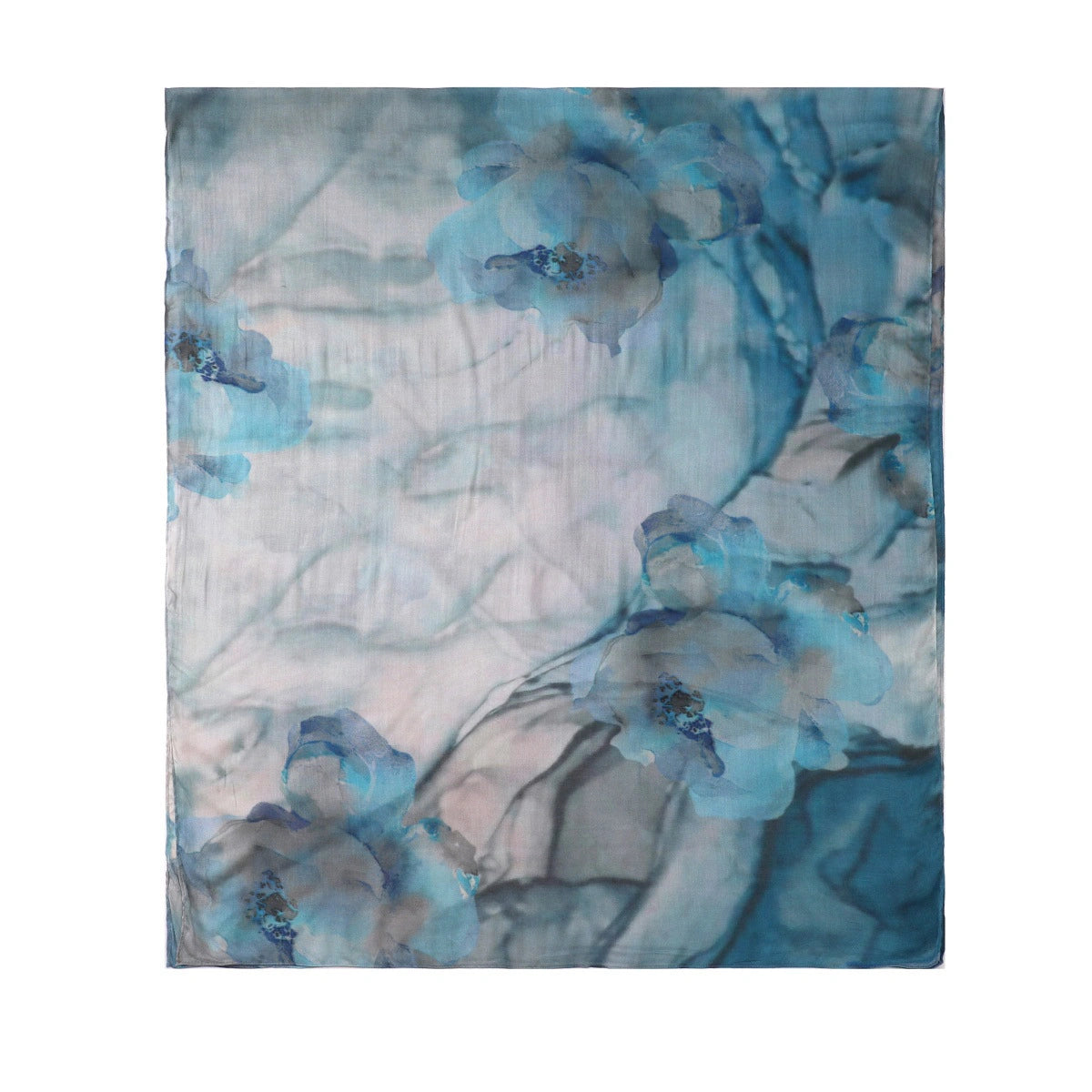 Wholesale Stylish Modal Soft Pastel Marble Print Hijab Fluid Ink Abstract Scarf
