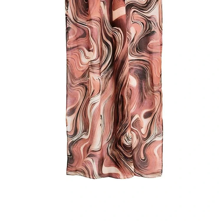 Wholesale Women's Abstract Marble Swirl Print Hijab Scarf Lightweight Elegant