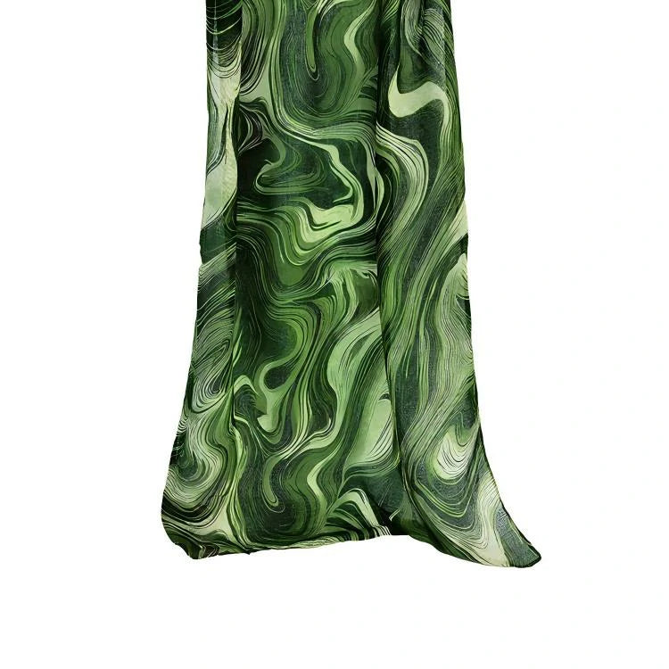 Wholesale Women's Abstract Marble Swirl Print Hijab Scarf Lightweight Elegant