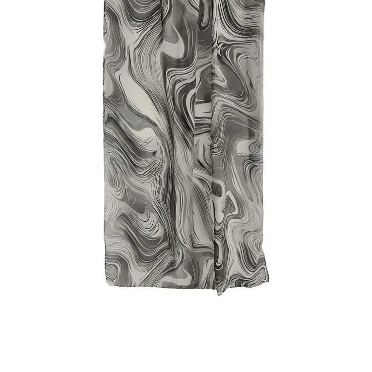 Wholesale Women's Abstract Marble Swirl Print Hijab Scarf Lightweight Elegant