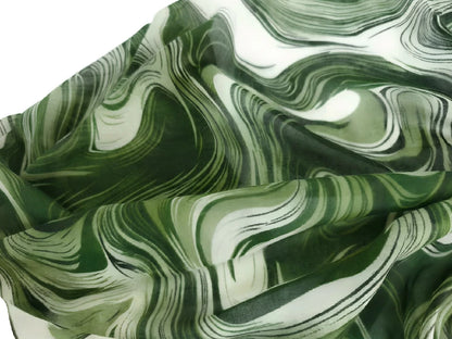 Wholesale Women's Abstract Marble Swirl Print Hijab Scarf Lightweight Elegant