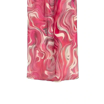 Wholesale Women's Abstract Marble Swirl Print Hijab Scarf Lightweight Elegant