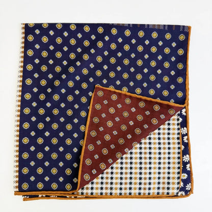 Wholesale Women's Fashion Splicing Digital Print Silk Scarf Supplier