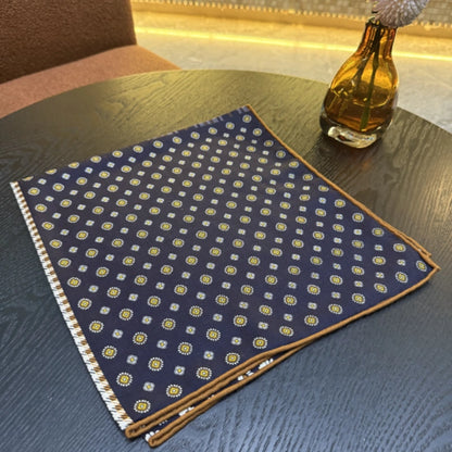 Wholesale Women's Fashion Splicing Digital Print Silk Scarf Supplier