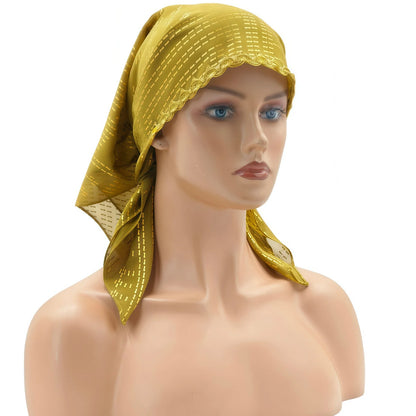 yellow Hot Stamping Headscarf