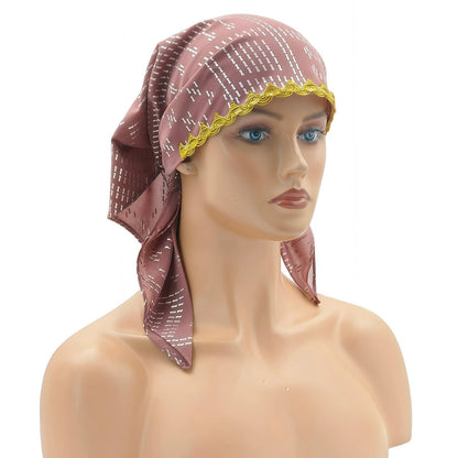 Pink Hot Stamping Headscarf
