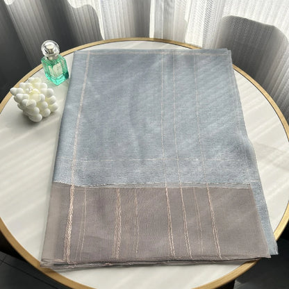 Wholesale Women's Lightweight Lurex Silk Scarf Metallic Stripes Blend Lurex Hijab