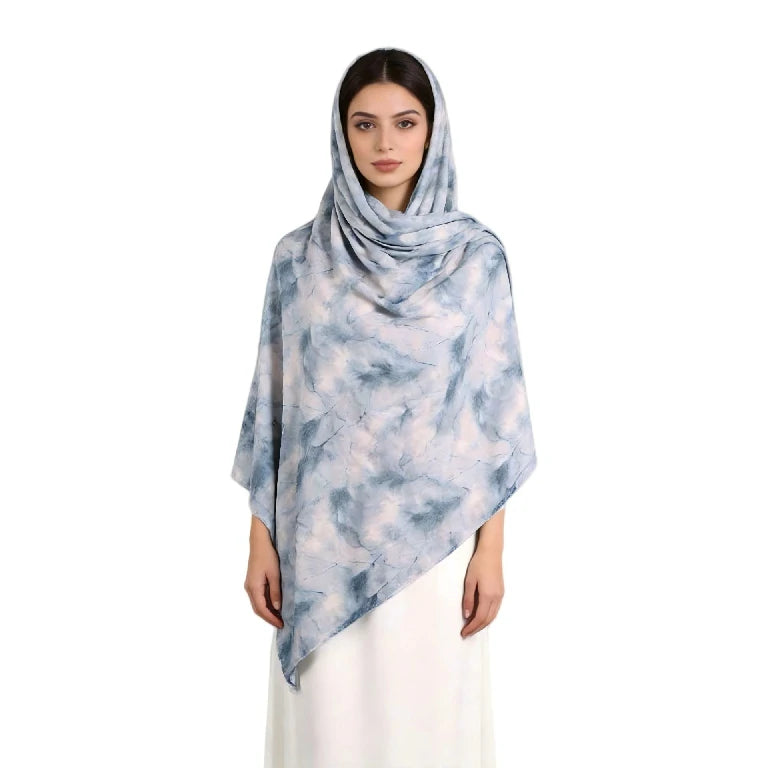 Wholesale Women's Lightweight Tie Dye Marble Scarf Shawl Wrap Pastel Colors