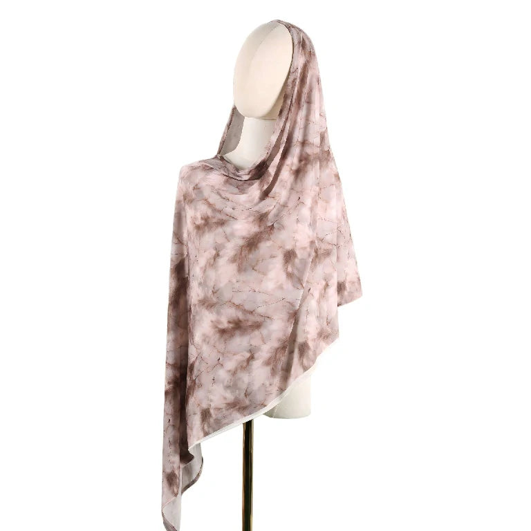 Wholesale Women's Lightweight Tie Dye Marble Scarf Shawl Wrap Pastel Colors