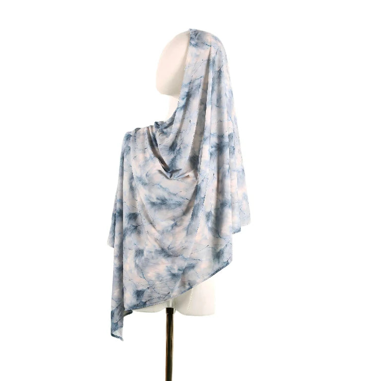 Wholesale Women's Lightweight Tie Dye Marble Scarf Shawl Wrap Pastel Colors