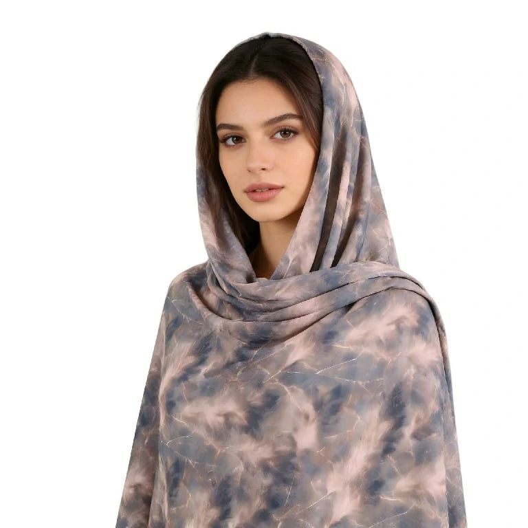 Wholesale Women's Lightweight Tie Dye Marble Scarf Shawl Wrap Pastel Colors