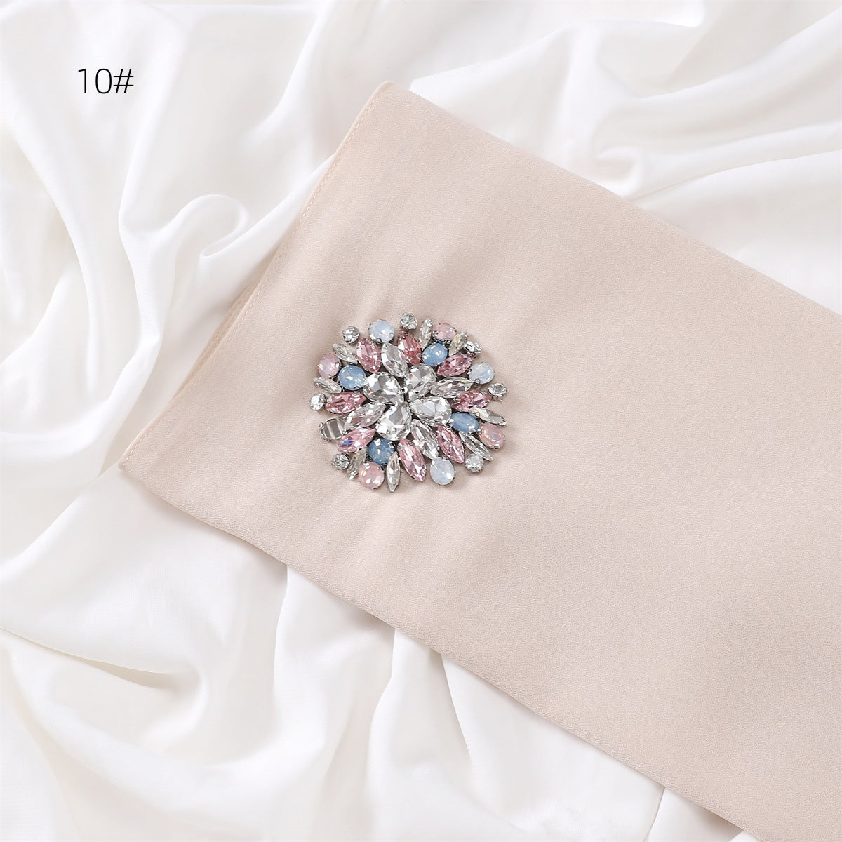 Wholesale Women's Rhinestone Modest Fashion Chiffon Cloud Dancer Hijab Scarf