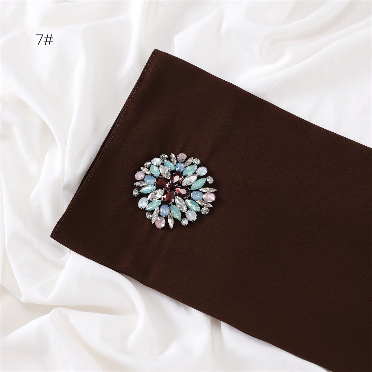 Wholesale Women's Rhinestone Modest Fashion Chiffon Cloud Dancer Hijab Scarf