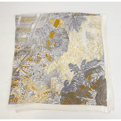 Wholesale Women's Tropical Jungle Silk Digital Printing Scarf Flora Design