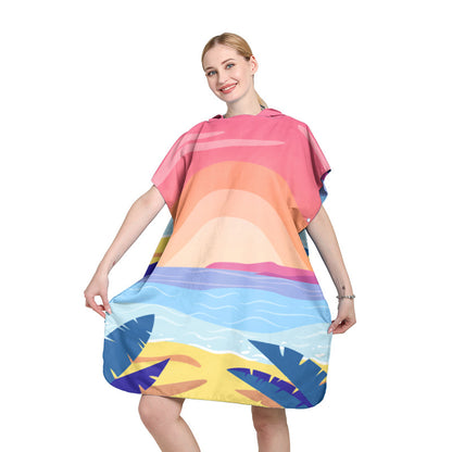 hooded beach poncho towel